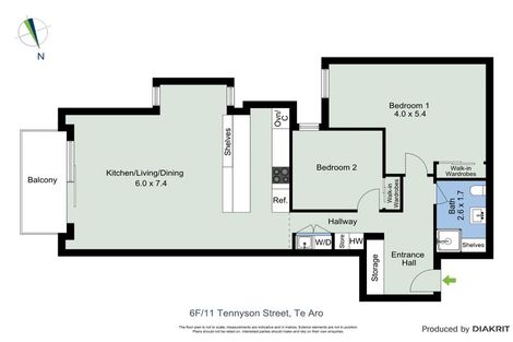 Photo of property in Republic Apartments, 6f/11 Tennyson Street, Te Aro, Wellington, 6011