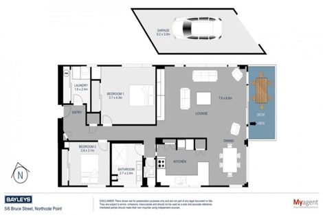 Photo of property in 5/6 Bruce Street, Northcote Point, Auckland, 0627