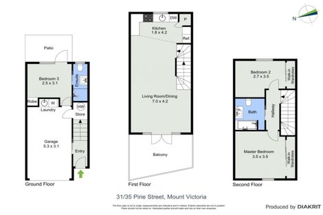Photo of property in Pirie Street Townhouses, 31/35 Pirie Street, Mount Victoria, Wellington, 6011