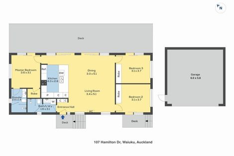 Photo of property in 107 Hamilton Drive, Waiuku, 2123