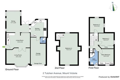 Photo of property in 2 Tutchen Avenue, Mount Victoria, Wellington, 6011