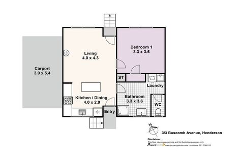 Photo of property in 3/3 Buscomb Avenue, Henderson, Auckland, 0610