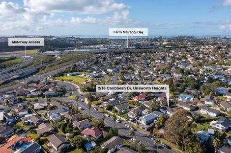 Photo of property in 2/16 Caribbean Drive, Unsworth Heights, Auckland, 0632