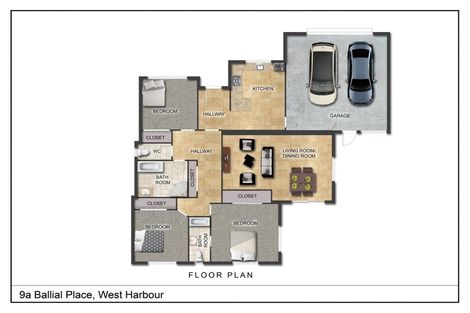 Photo of property in 9a Ballial Place, West Harbour, Auckland, 0618