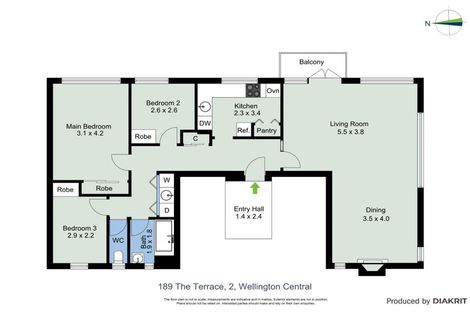 Photo of property in Jellicoe Towers, 191 The Terrace, Wellington Central, Wellington, 6011