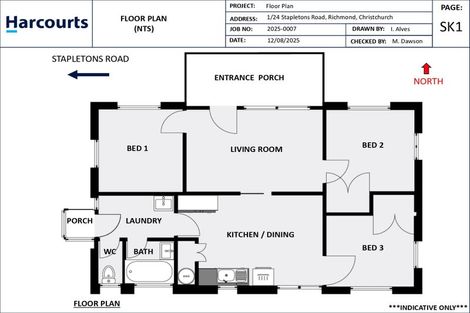 Photo of property in 1/24 Stapletons Road, Richmond, Christchurch, 8013