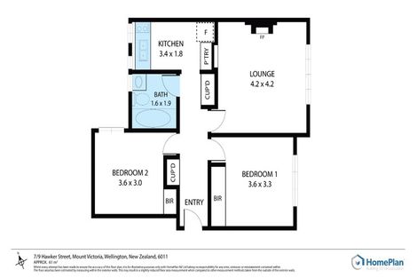 Photo of property in Hamilton Flats, 7/9 Hawker Street, Mount Victoria, Wellington, 6011