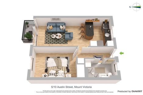 Photo of property in Kingsgate Flats, 10 Austin Street, Mount Victoria, Wellington, 6011