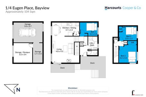 Photo of property in 1/4 Eugen Place, Bayview, Auckland, 0629