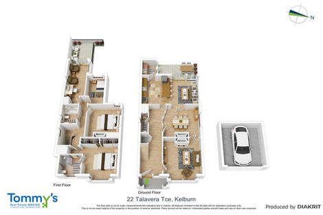 Photo of property in 22 Talavera Terrace, Kelburn, Wellington, 6012