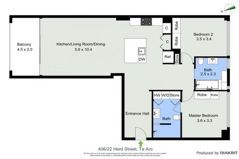 Photo of property in Chaffers Dock, 406/22 Herd Street, Te Aro, Wellington, 6011