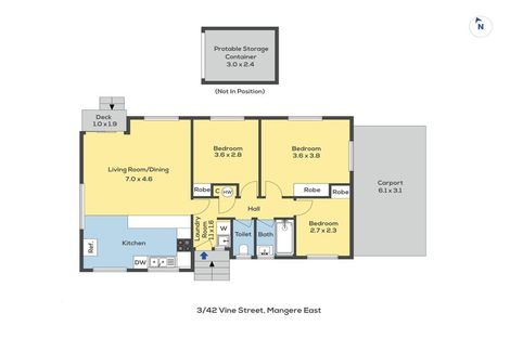 Photo of property in 3/42 Vine Street, Mangere East, Auckland, 2024