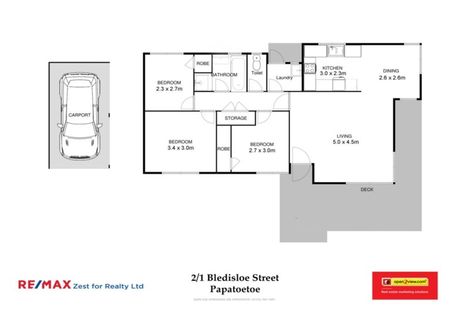 Photo of property in 2/1 Bledisloe Street, Papatoetoe, Auckland, 2104