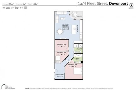 Photo of property in 1a/4 Fleet Street, Devonport, Auckland, 0624