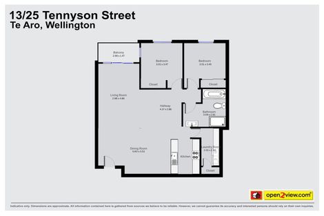 Photo of property in Tennyson Apartments, 13/25 Tennyson Street, Te Aro, Wellington, 6011