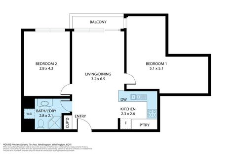 Photo of property in City Lodge Apartments, 401/115 Vivian Street, Te Aro, Wellington, 6011