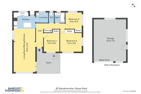 Photo of property in 27 Sandrine Avenue, Clover Park, Auckland, 2019