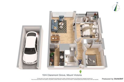 Photo of property in 10/4 Claremont Grove, Mount Victoria, Wellington, 6011