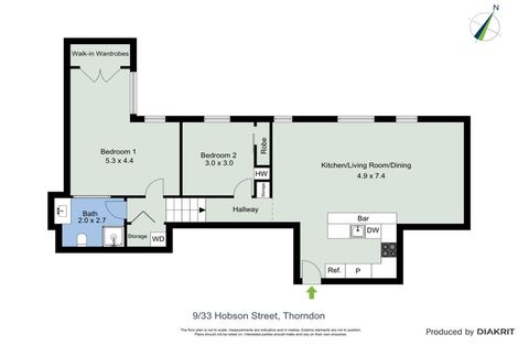 Photo of property in The Villas, 9/33 Hobson Street, Thorndon, Wellington, 6011