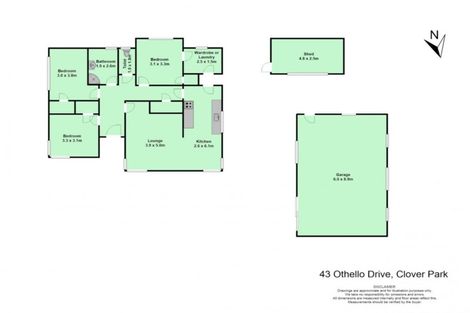 Photo of property in 43 Othello Drive, Clover Park, Auckland, 2023