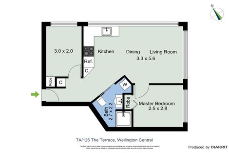 Photo of property in Terrace Tower Apartments, 7a/126 The Terrace, Wellington Central, Wellington, 6011