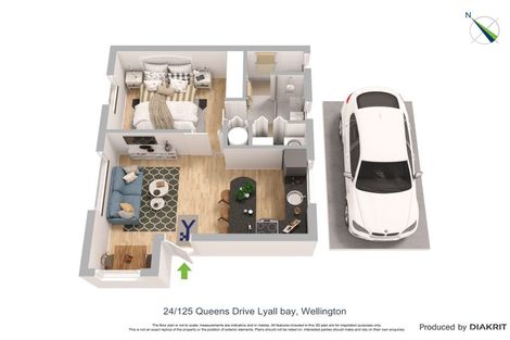 Photo of property in 24/125 Queens Drive, Lyall Bay, Wellington, 6022