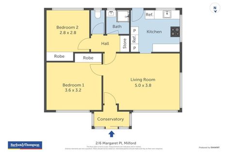 Photo of property in 2/6 Margaret Place, Milford, Auckland, 0620