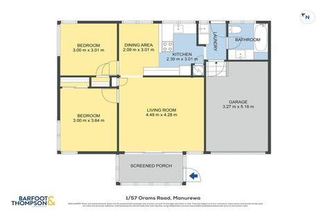 Photo of property in 1/57 Orams Road, Hillpark, Auckland, 2102