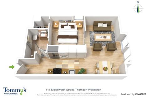 Photo of property in Frame Apartments, 502/111 Molesworth Street, Thorndon, Wellington, 6011