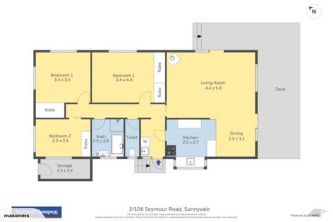 Photo of property in 2/106 Seymour Road, Sunnyvale, Auckland, 0612