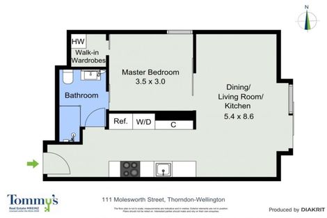 Photo of property in Frame Apartments, 502/111 Molesworth Street, Thorndon, Wellington, 6011