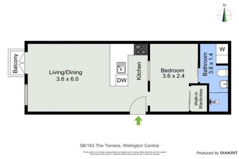 Photo of property in Terrace Heights Apartments, 5b/163 The Terrace, Wellington Central, Wellington, 6011