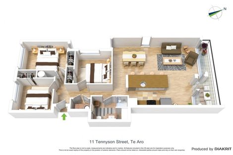 Photo of property in Republic Apartments, 4a/11 Tennyson Street, Te Aro, Wellington, 6011