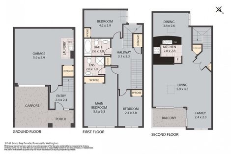 Photo of property in 5/148 Evans Bay Parade, Roseneath, Wellington, 6021