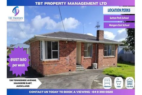Photo of property in 130 Tennessee Avenue, Mangere East, Auckland, 2024
