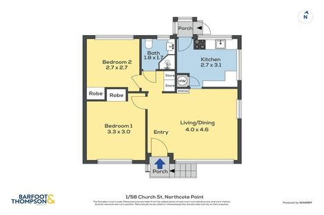 Photo of property in 1/58 Church Street, Northcote Point, Auckland, 0627