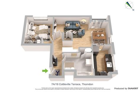 Photo of property in Grosvenor Flats, 19 Cottleville Terrace, Thorndon, Wellington, 6011