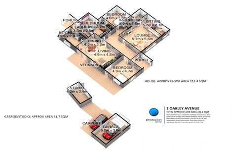 Photo of property in 1 Oakley Avenue, Claudelands, Hamilton, 3214