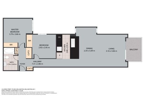 Photo of property in Republic Apartments, 8c/10 Lorne Street, Te Aro, Wellington, 6011