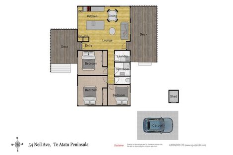 Photo of property in 54 Neil Avenue, Te Atatu Peninsula, Auckland, 0610