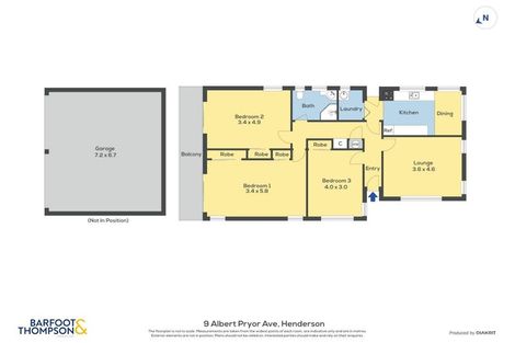 Photo of property in 9 Albert Pryor Avenue, Henderson, Auckland, 0612