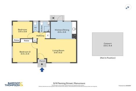 Photo of property in 3/4 Fleming Street, Manurewa East, Auckland, 2102