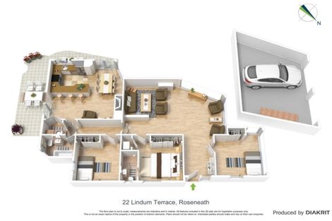 Photo of property in 22 Lindum Terrace, Roseneath, Wellington, 6011