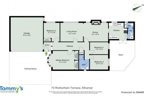 Photo of property in 73 Rotherham Terrace, Miramar, Wellington, 6022