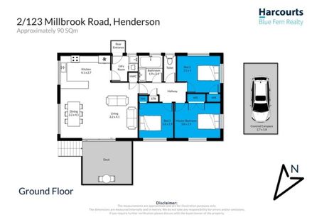 Photo of property in 2/123 Millbrook Road, Sunnyvale, Auckland, 0612