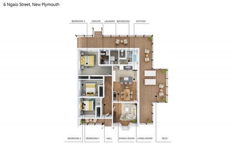 Photo of property in 6 Ngaio Street, Strandon, New Plymouth, 4312