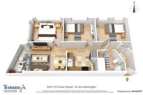 Photo of property in City Lodge, 503/115 Vivian Street, Te Aro, Wellington, 6011