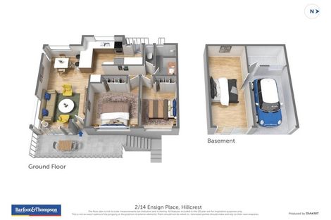 Photo of property in 2/14 Ensign Place, Hillcrest, Auckland, 0627