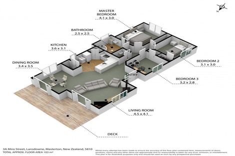 Photo of property in 3a Miro Street, Lansdowne, Masterton, 5810