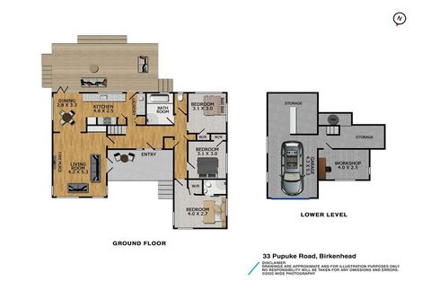 Photo of property in 33 Pupuke Road, Birkenhead, Auckland, 0627